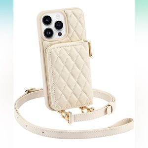 Card holder crossbody phone case